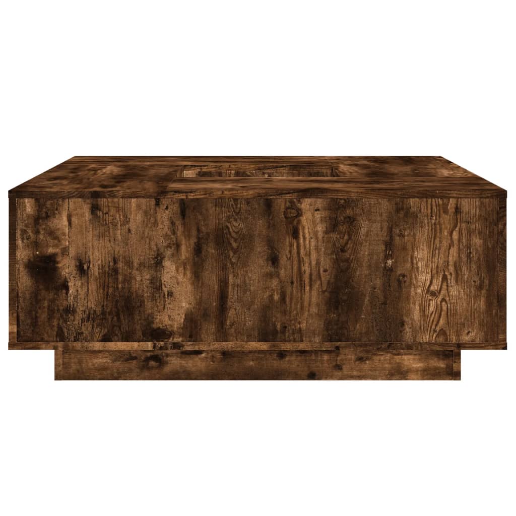 Table basse chêne fumé 100x100x40 cm bois d'ingénierie Tables basses vidaXL   