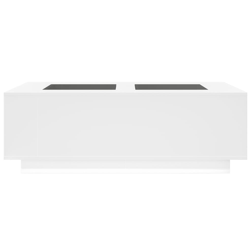 Table basse avec LED infini blanc 116x69x40 cm Tables basses vidaXL   