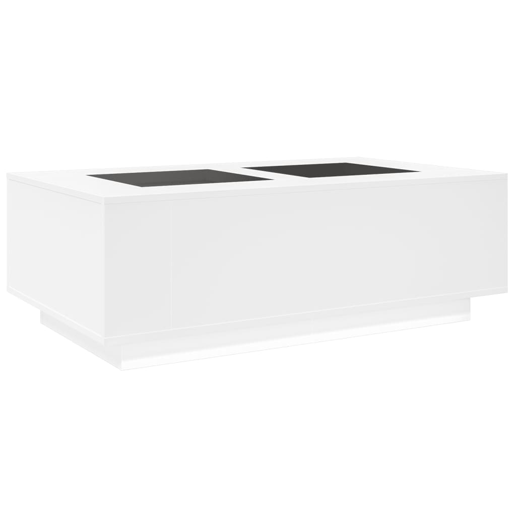 Table basse avec LED infini blanc 116x69x40 cm Tables basses vidaXL   