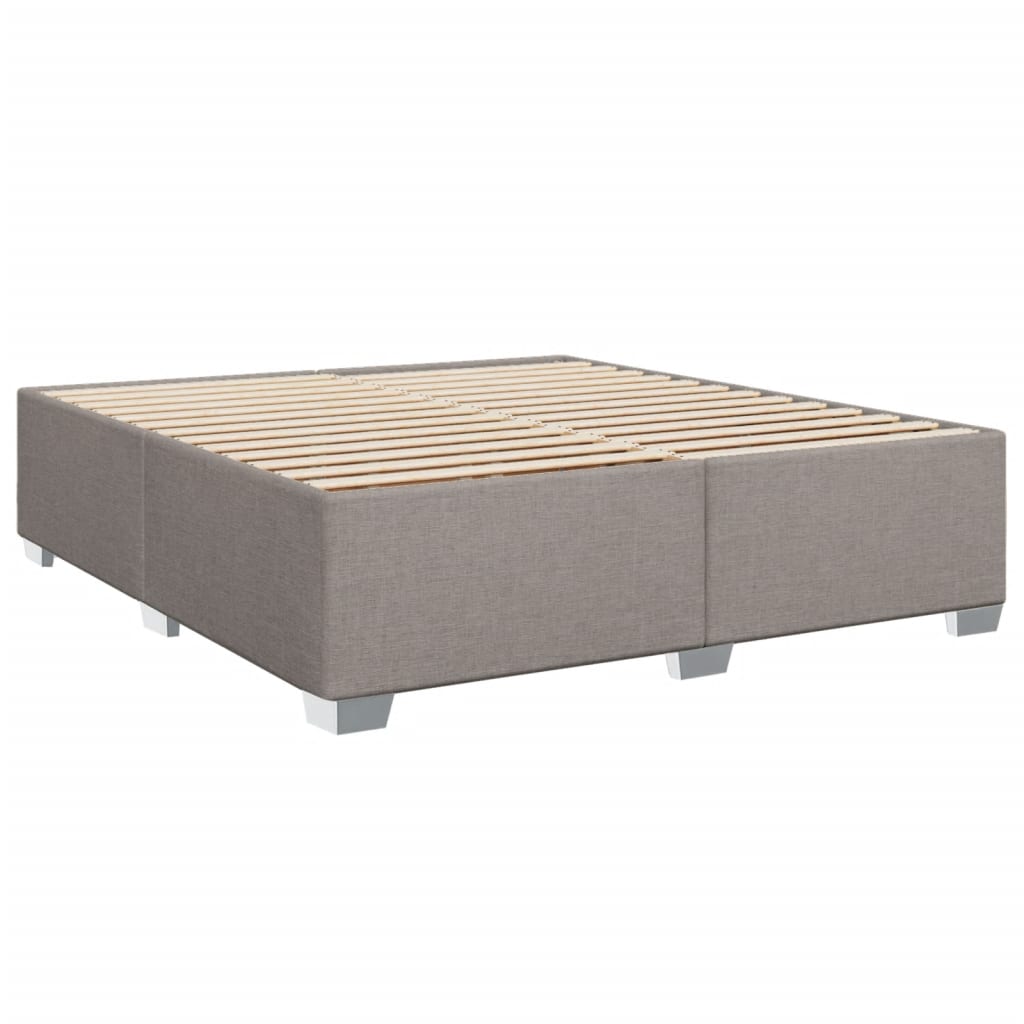 Cadre de lit Taupe 180x200 cm Tissu Lits & cadres de lit vidaXL   