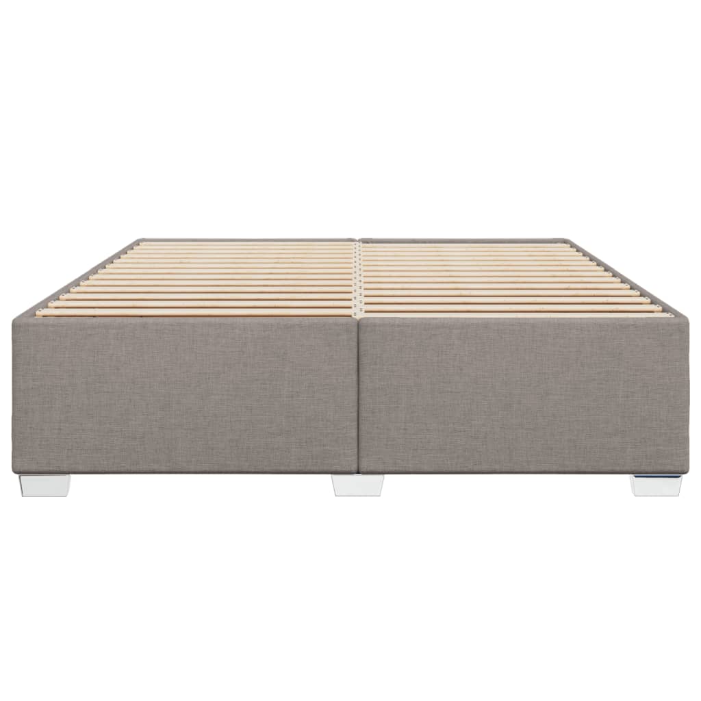 Cadre de lit Taupe 180x200 cm Tissu Lits & cadres de lit vidaXL   