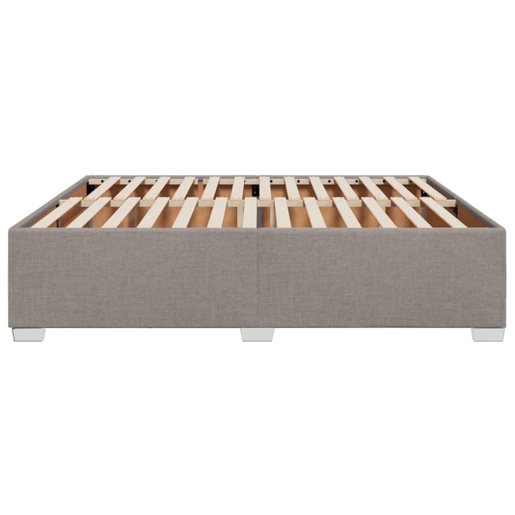 Cadre de lit Taupe 180x200 cm Tissu Lits & cadres de lit vidaXL   