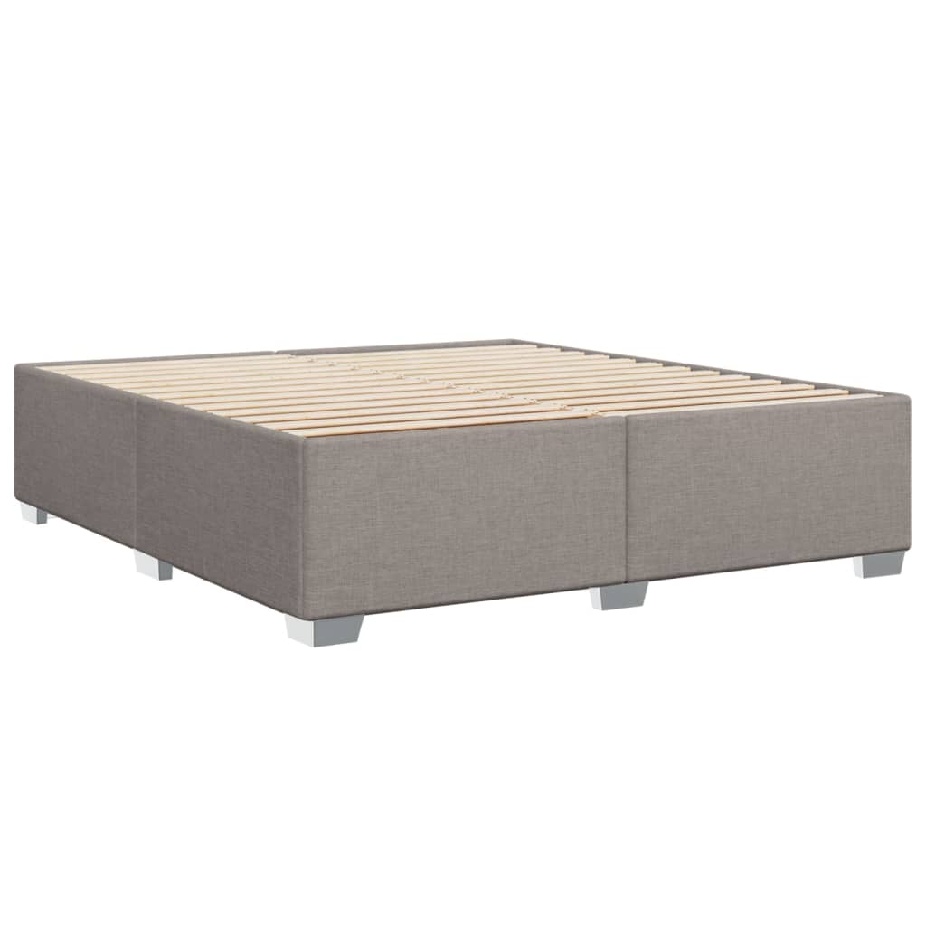 Cadre de lit Taupe 180x200 cm Tissu Lits & cadres de lit vidaXL   