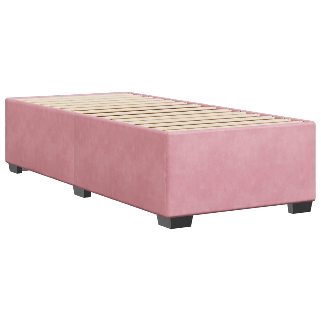 Cadre de lit Rose 80x200 cm Velours Lits & cadres de lit vidaXL   