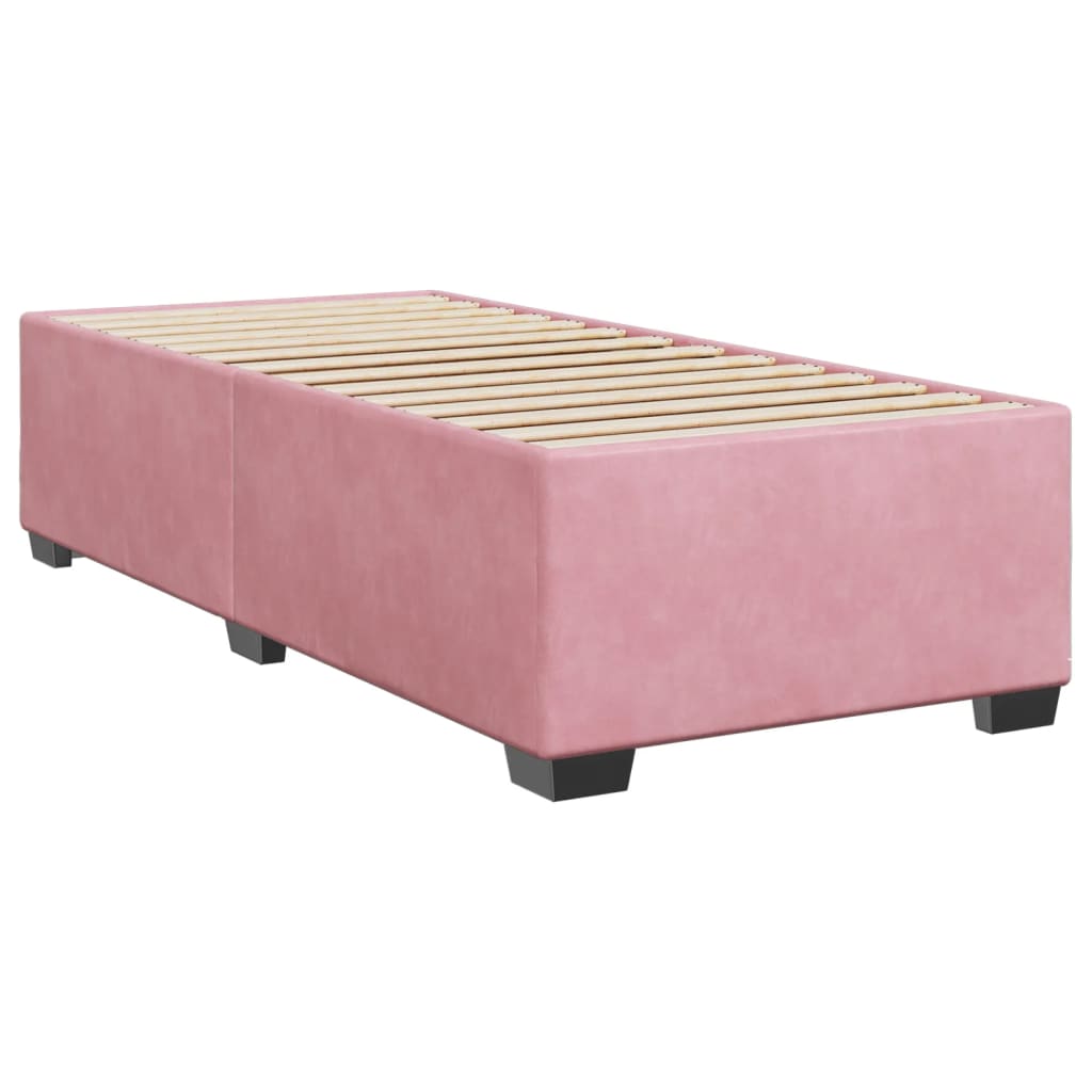 Cadre de lit Rose 80x200 cm Velours Lits & cadres de lit vidaXL   