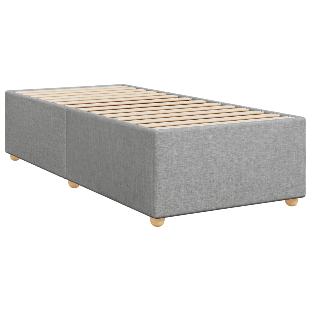 Cadre de lit Gris clair 80x200 cm Tissu Lits & cadres de lit vidaXL   