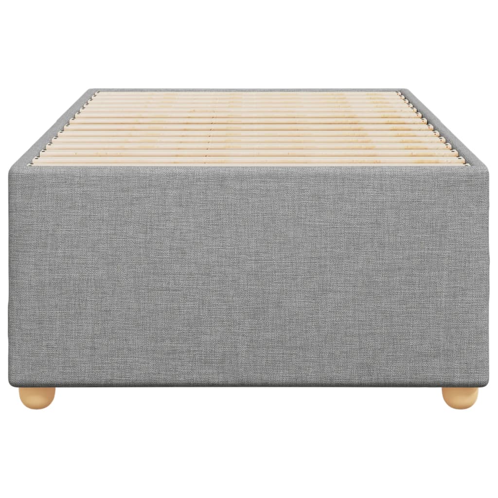 Cadre de lit Gris clair 80x200 cm Tissu Lits & cadres de lit vidaXL   