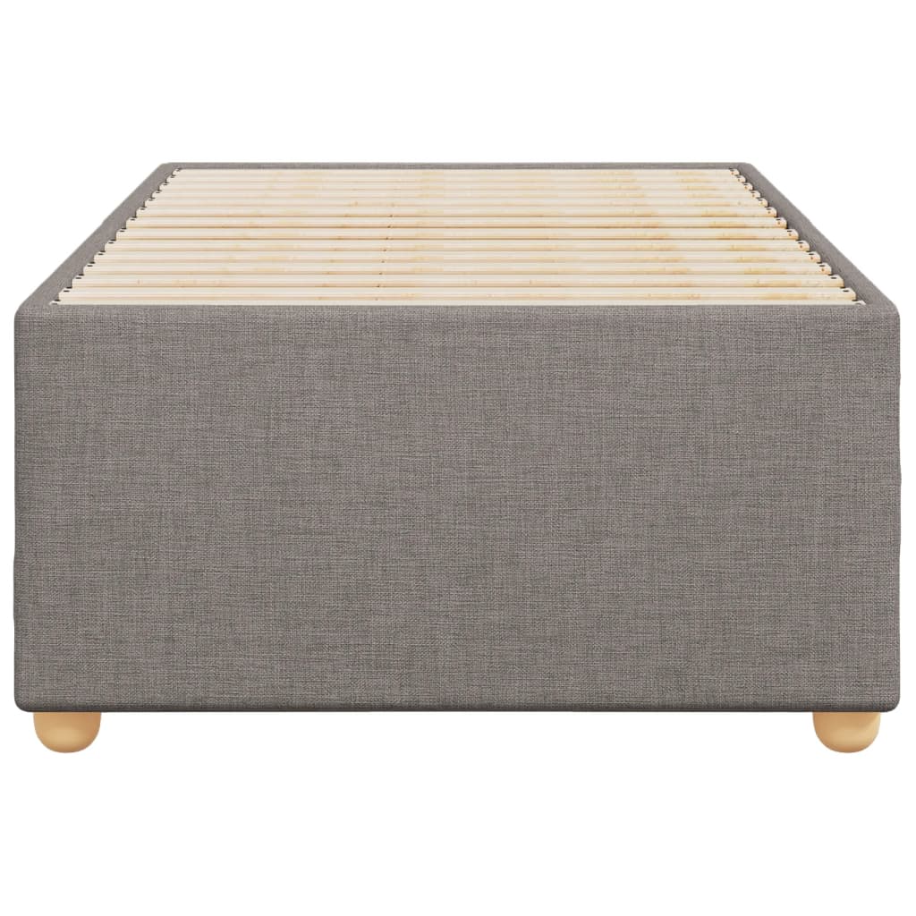 Cadre de lit Taupe 90x200 cm Tissu Lits & cadres de lit vidaXL   