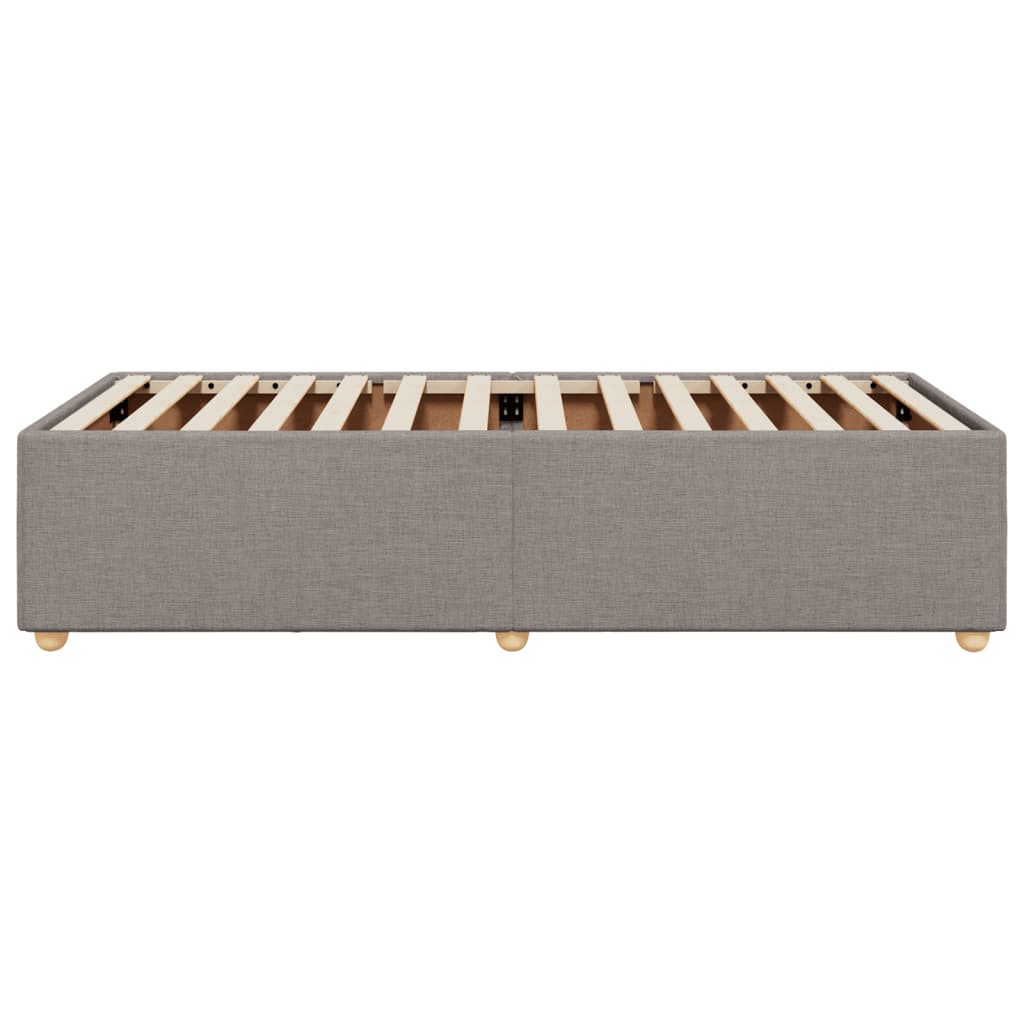 Cadre de lit Taupe 90x200 cm Tissu Lits & cadres de lit vidaXL   