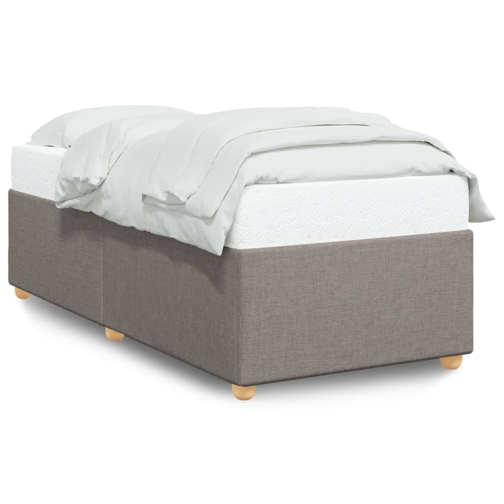 Cadre de lit Taupe 90x200 cm Tissu Lits & cadres de lit vidaXL   