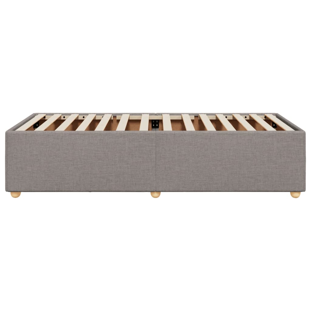 Cadre de lit Taupe 100x200 cm Tissu Lits & cadres de lit vidaXL   