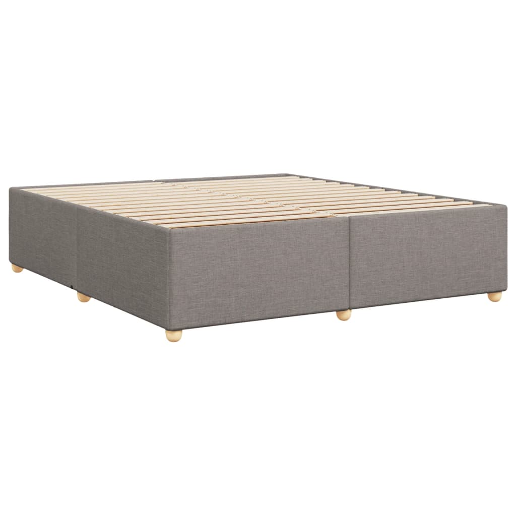 Cadre de lit sans matelas taupe 180x200 cm tissu Lits & cadres de lit vidaXL   