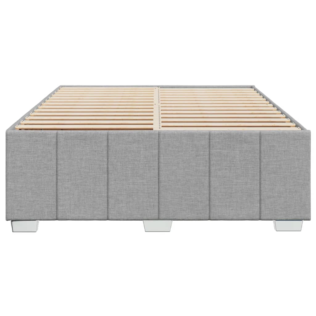 Cadre de lit sans matelas gris clair 160x200 cm tissu Lits & cadres de lit vidaXL   