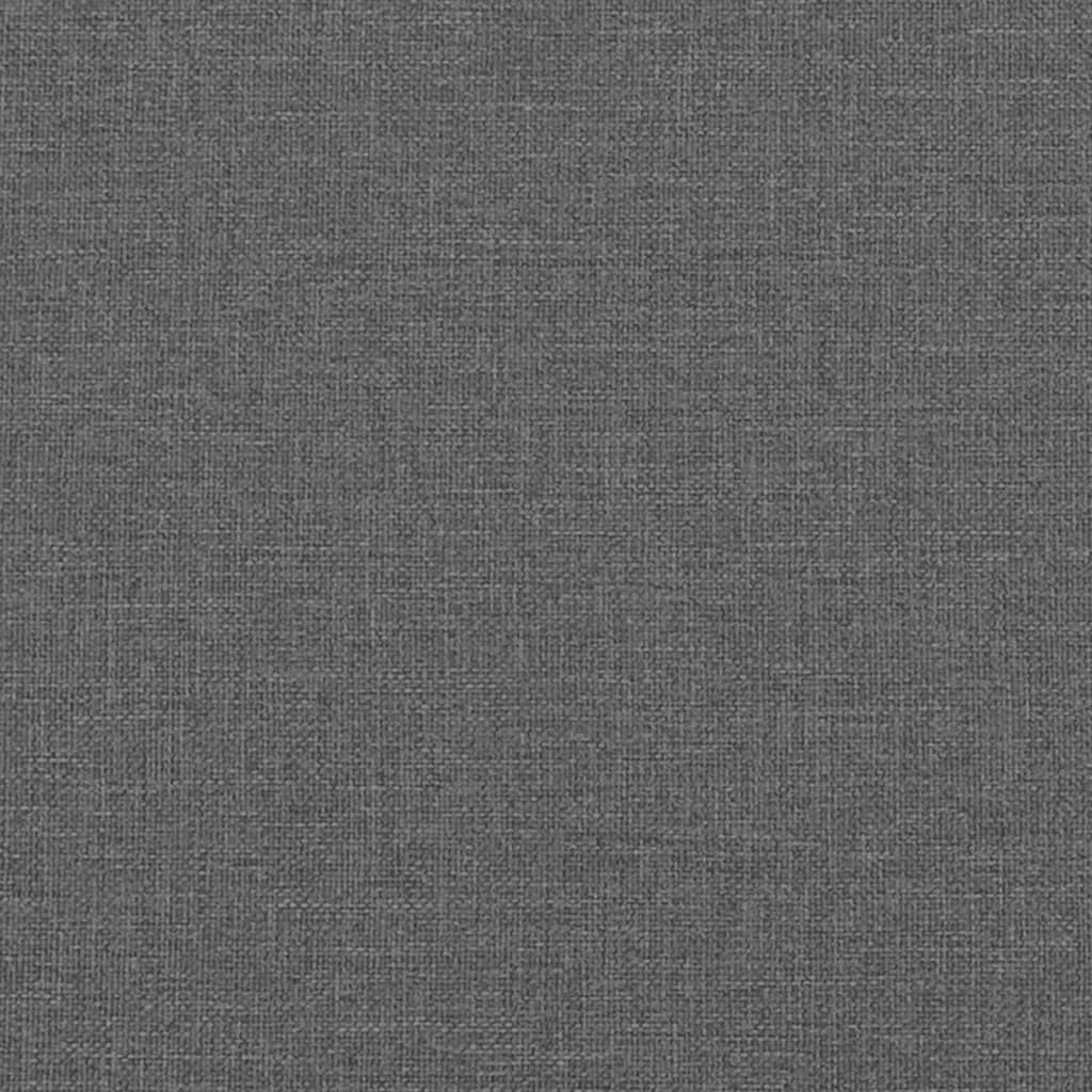 Cadre de lit sans matelas gris foncé 160x200 cm tissu Lits & cadres de lit vidaXL   