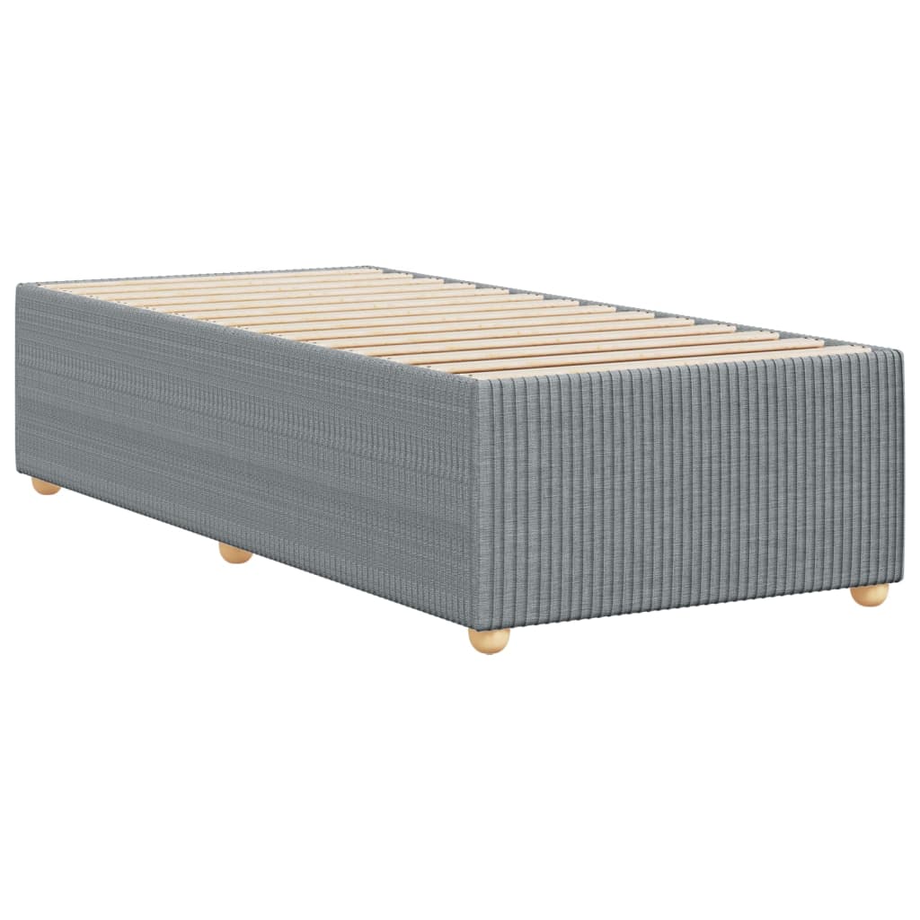 Cadre de lit Gris clair 80x200 cm Tissu Lits & cadres de lit vidaXL   