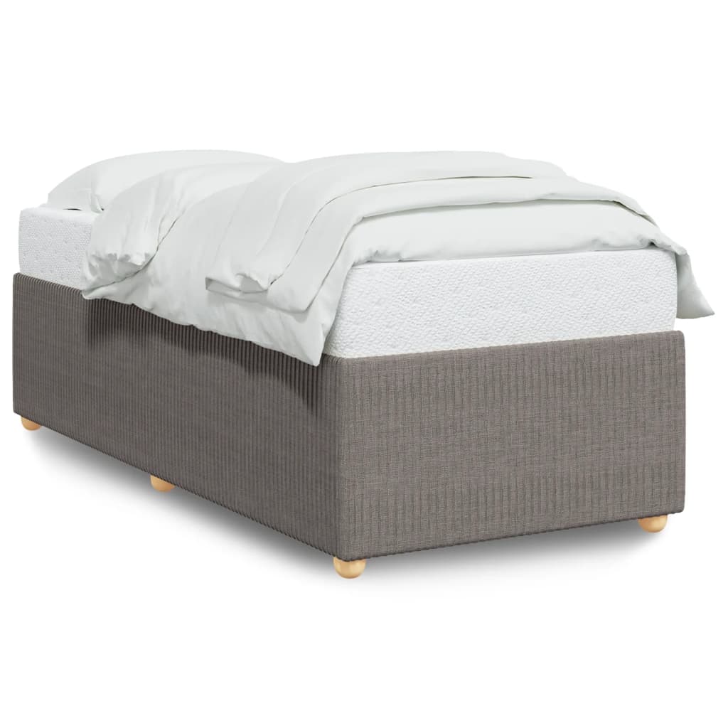 Cadre de lit Taupe 90x200 cm Tissu Lits & cadres de lit vidaXL   