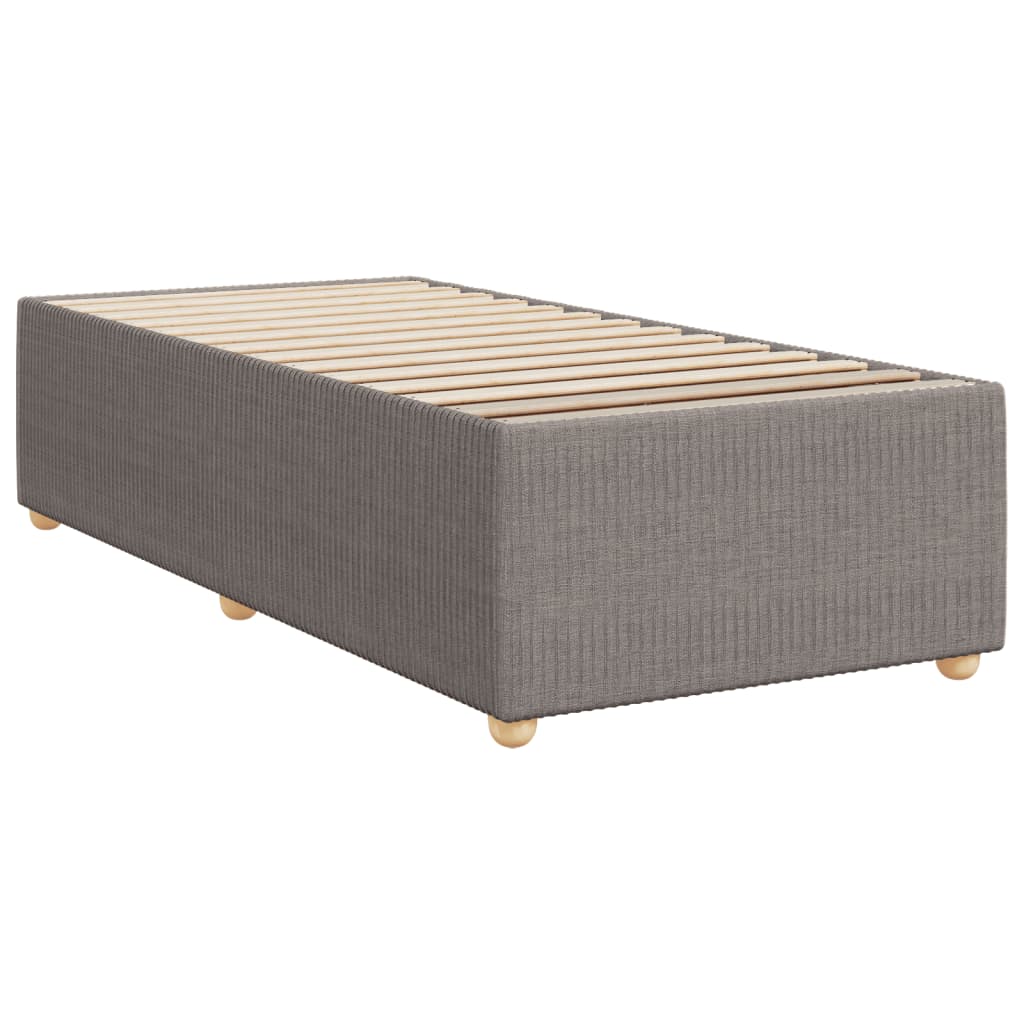 Cadre de lit Taupe 90x200 cm Tissu Lits & cadres de lit vidaXL   