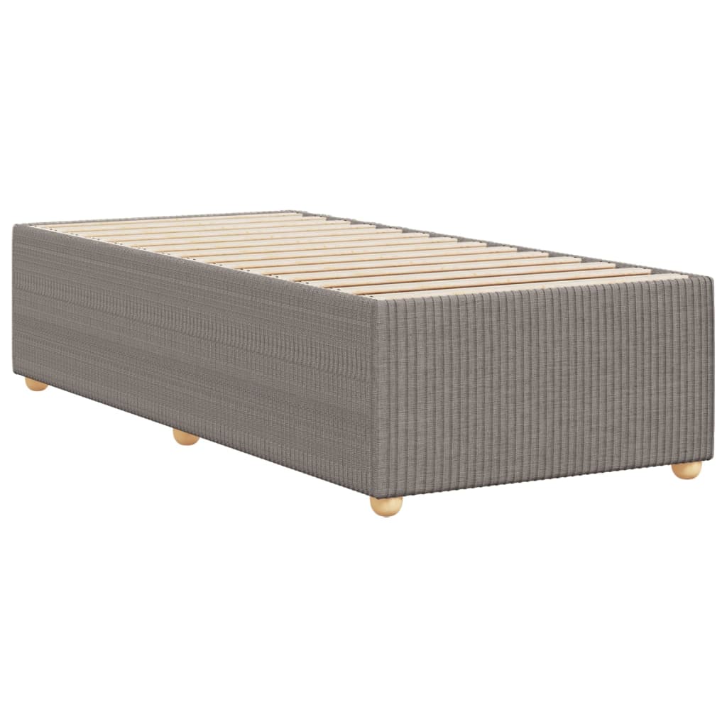 Cadre de lit Taupe 90x200 cm Tissu Lits & cadres de lit vidaXL   