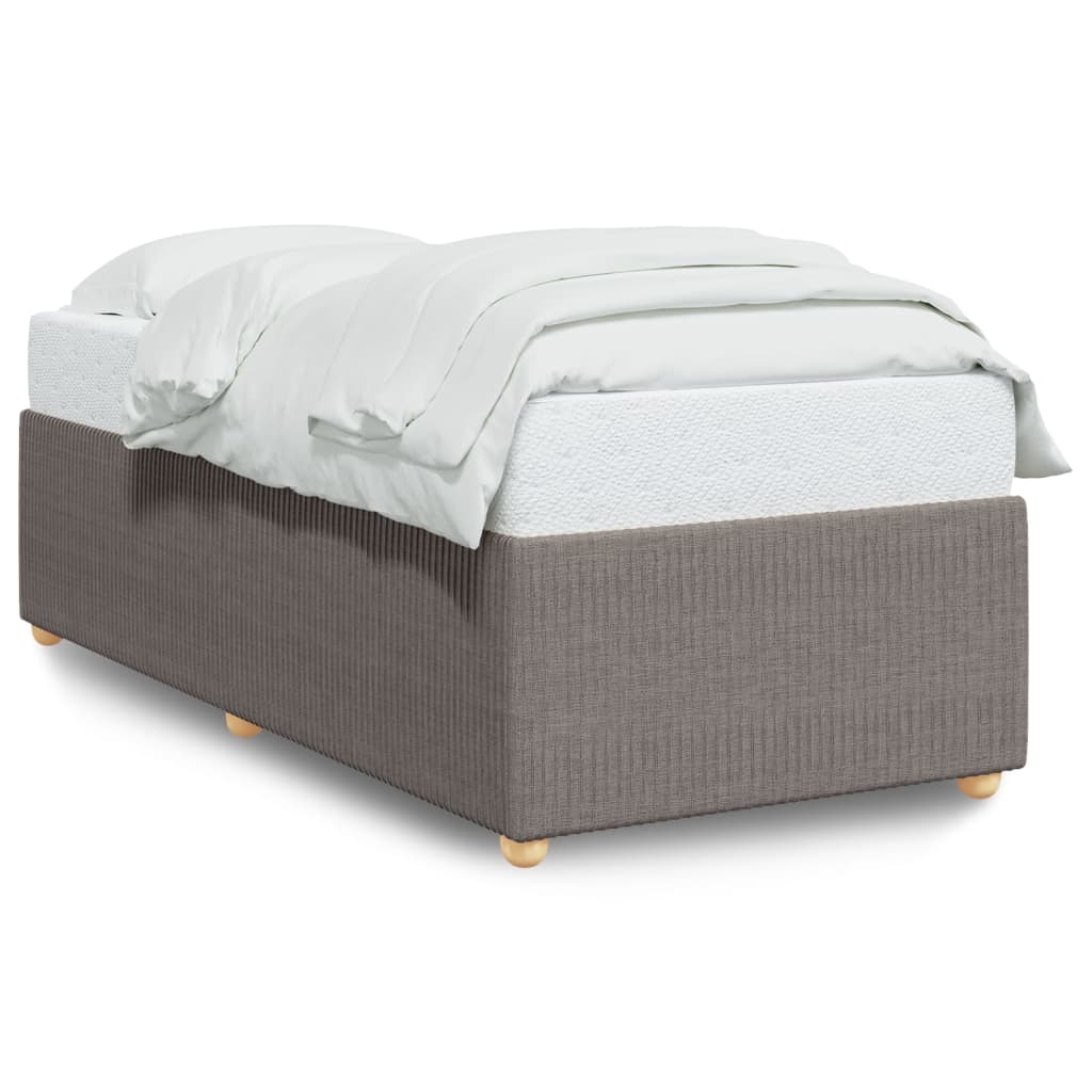 Cadre de lit Taupe 100x200 cm Tissu Lits & cadres de lit vidaXL   