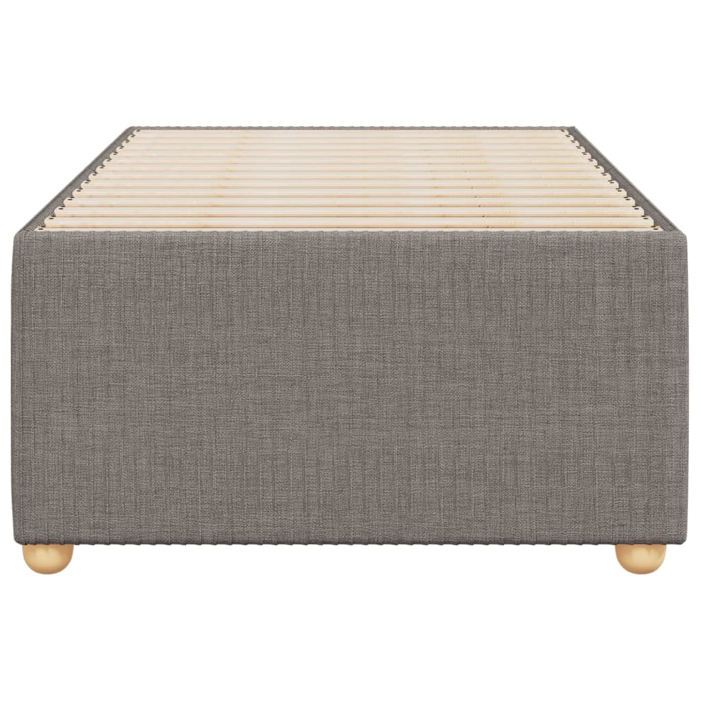 Cadre de lit Taupe 100x200 cm Tissu Lits & cadres de lit vidaXL   