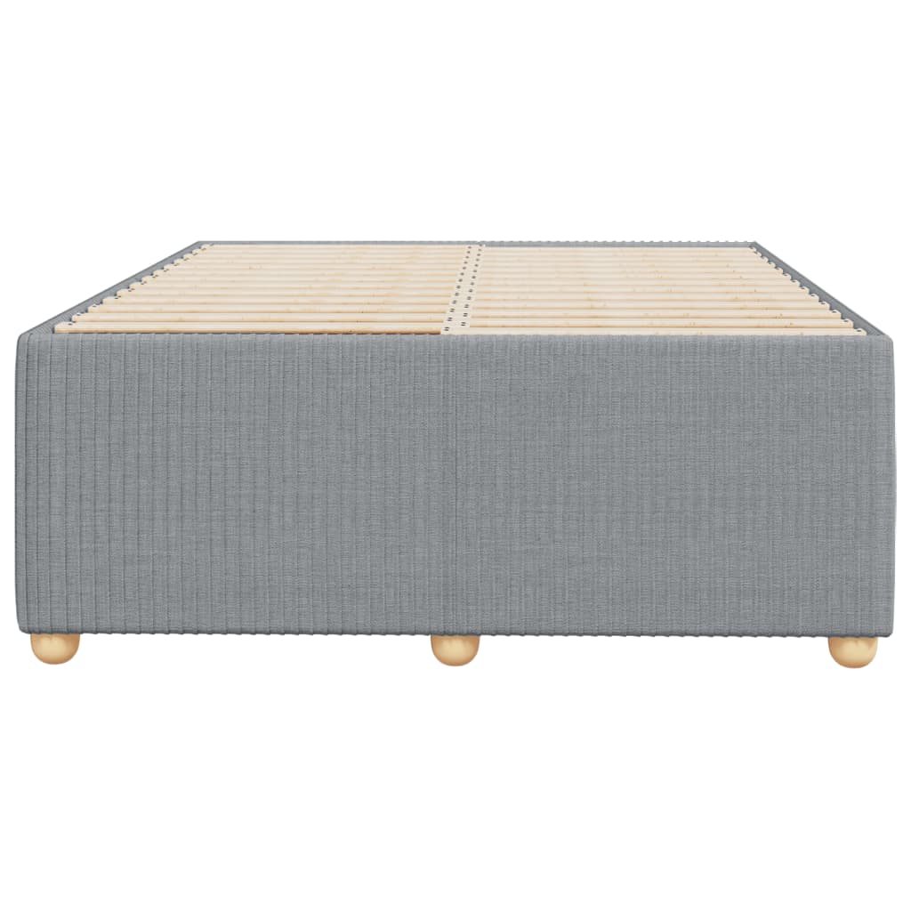 Cadre de lit gris clair 120x190 cm tissu Lits & cadres de lit vidaXL   