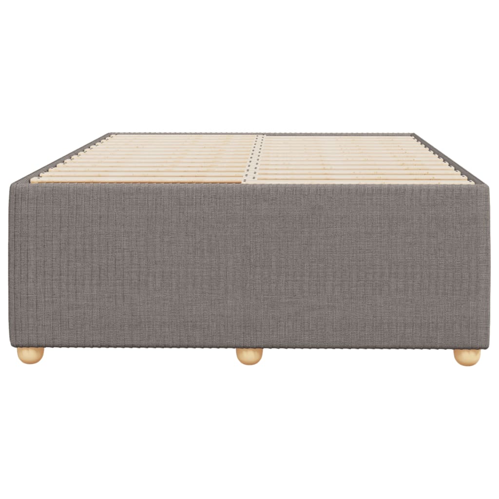 Cadre de lit Taupe 120x200 cm Tissu Lits & cadres de lit vidaXL   