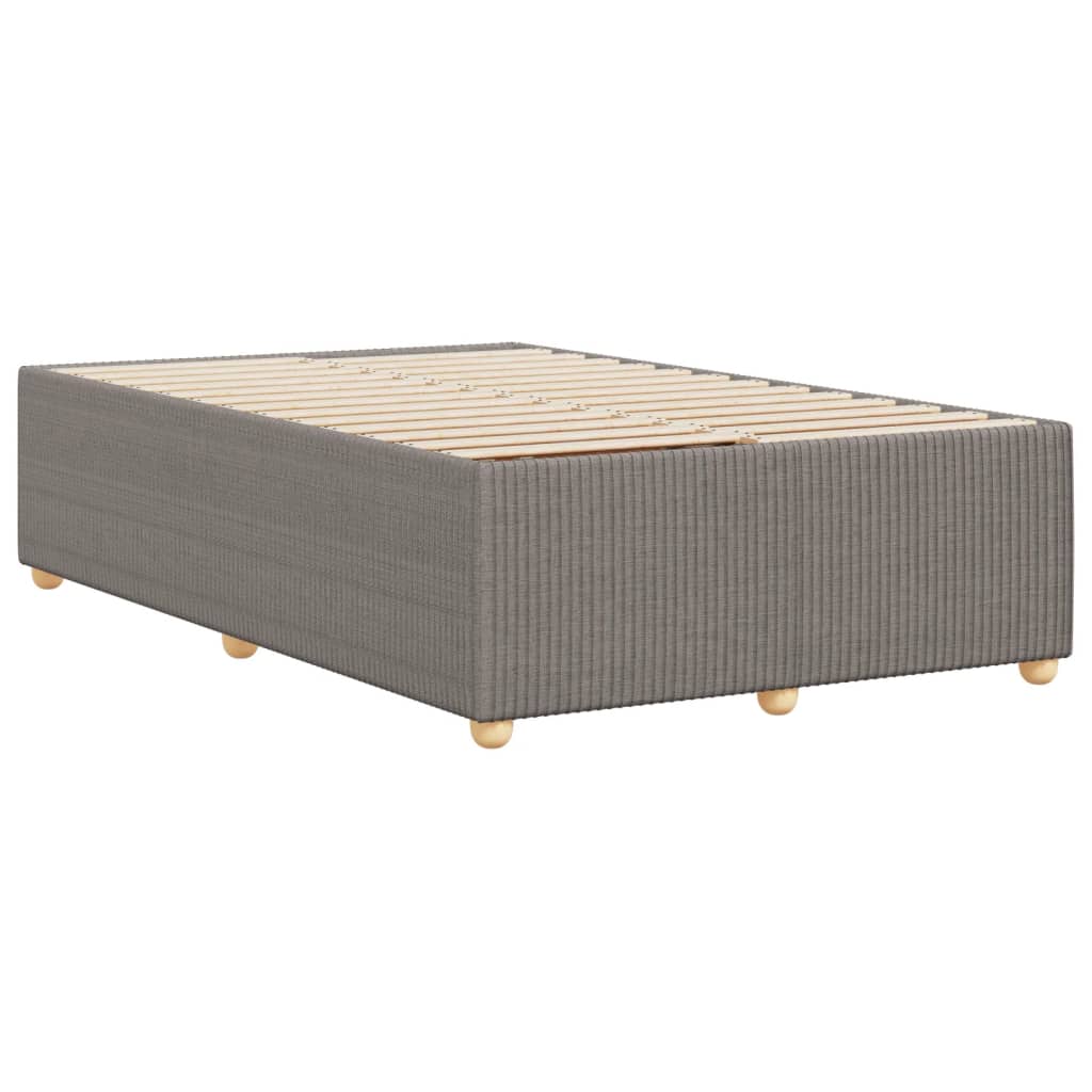 Cadre de lit Taupe 120x200 cm Tissu Lits & cadres de lit vidaXL   