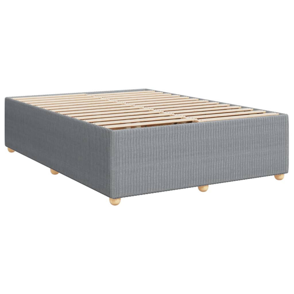 Cadre de lit sans matelas gris clair 140x200 cm tissu Lits & cadres de lit vidaXL   