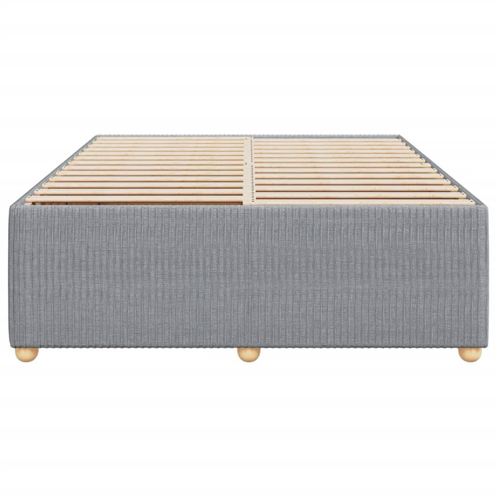 Cadre de lit sans matelas gris clair 140x200 cm tissu Lits & cadres de lit vidaXL   