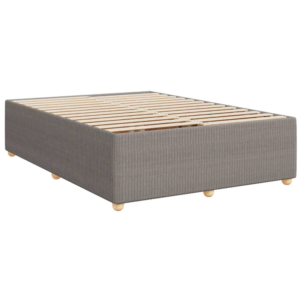 Cadre de lit sans matelas taupe 160x200 cm tissu Lits & cadres de lit vidaXL   