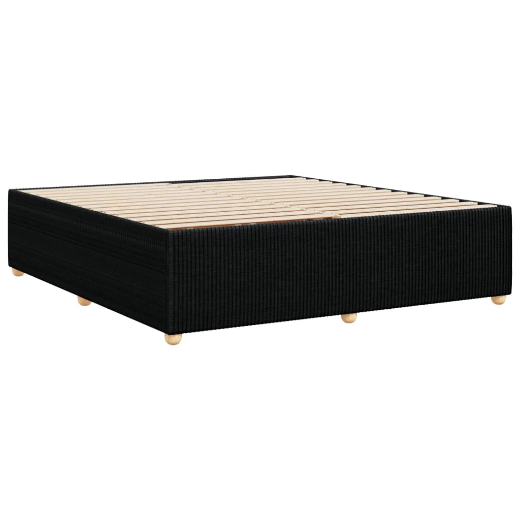 Cadre de lit sans matelas noir 180x200 cm tissu Lits & cadres de lit vidaXL   