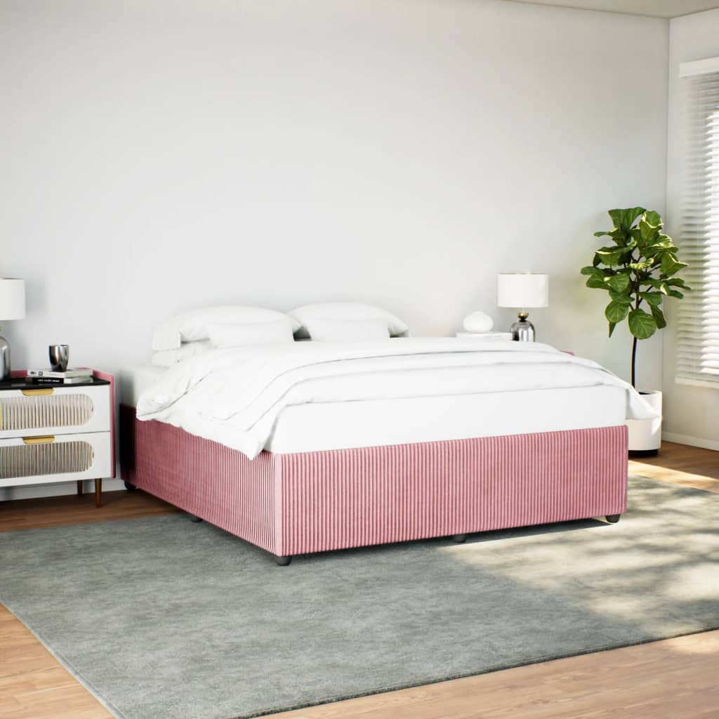 Cadre de lit Rose 180x200 cm Velours Lits & cadres de lit vidaXL   