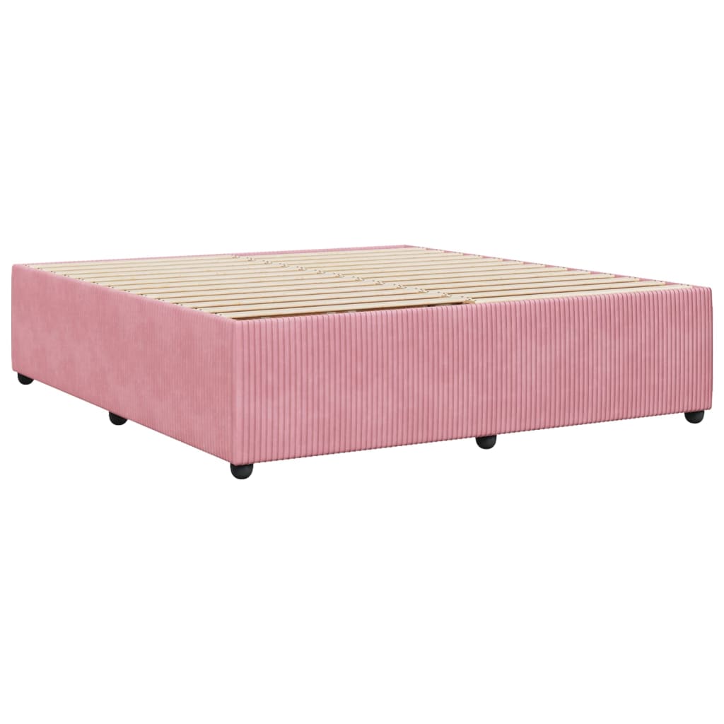 Cadre de lit Rose 180x200 cm Velours Lits & cadres de lit vidaXL   