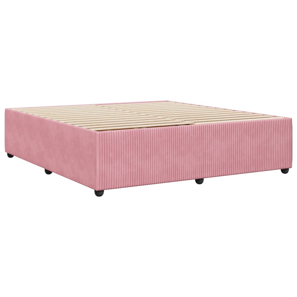 Cadre de lit Rose 200x200 cm Velours Lits & cadres de lit vidaXL   