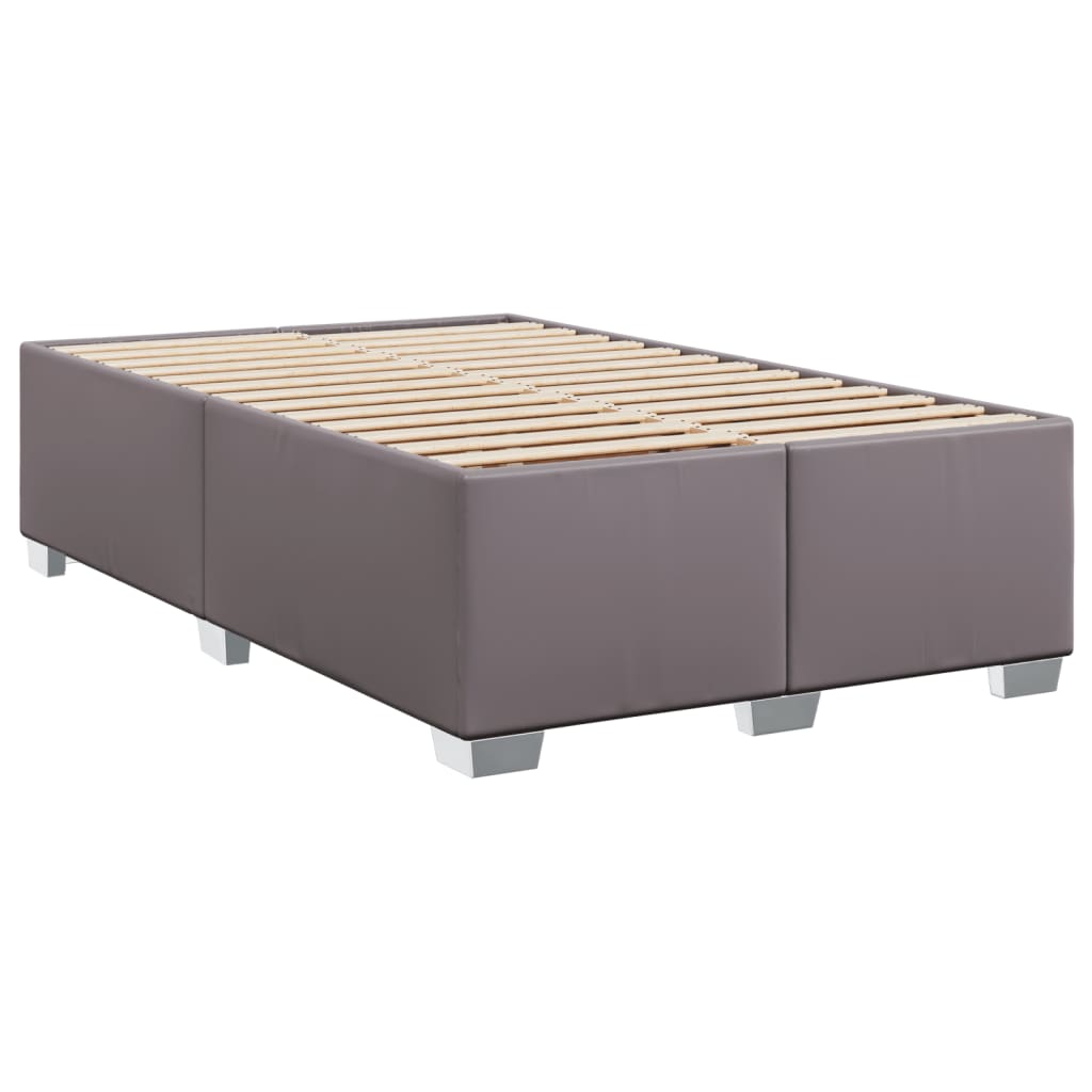 Image Sommier à lattes de lit avec matelas Gris 120x200 cm Similicuir | Xios Store SNC vidaXL Xios Store SNC