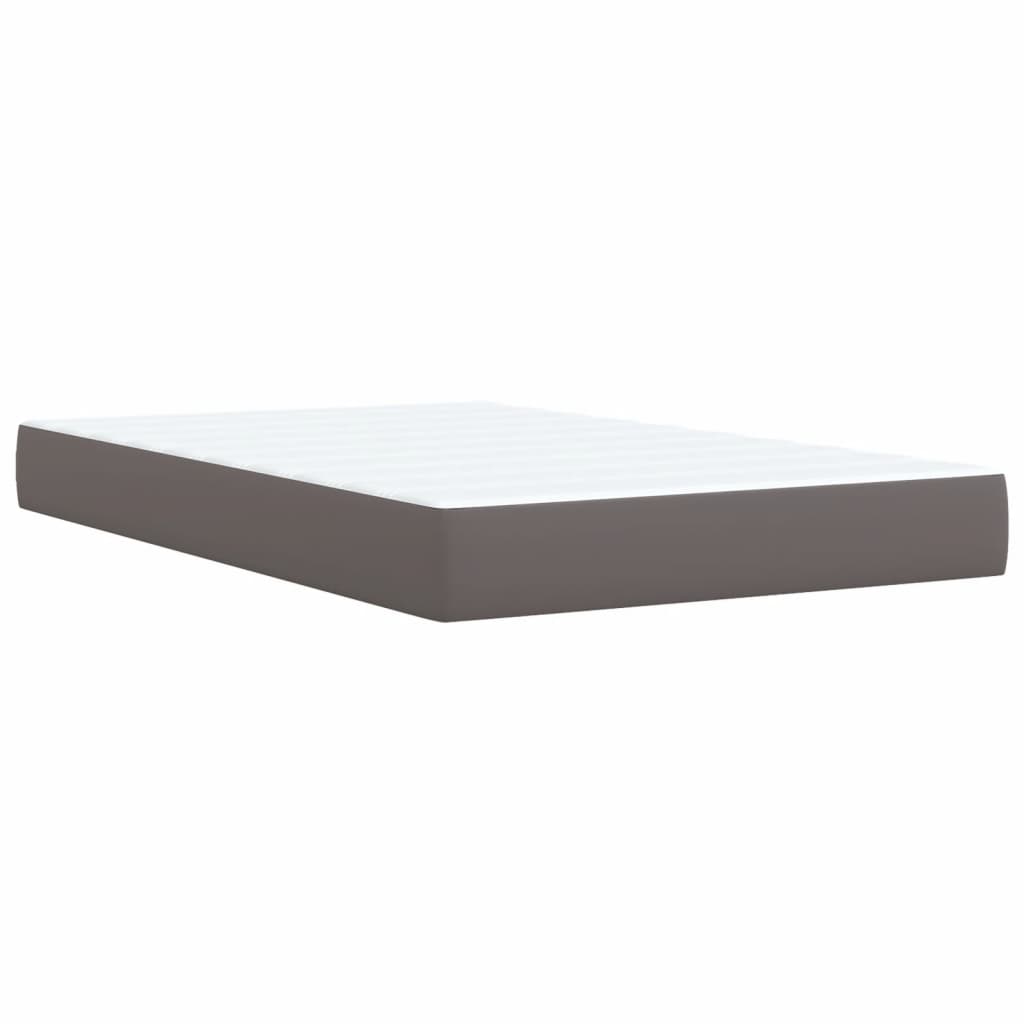 Image Sommier à lattes de lit avec matelas Gris 120x200 cm Similicuir | Xios Store SNC vidaXL Xios Store SNC