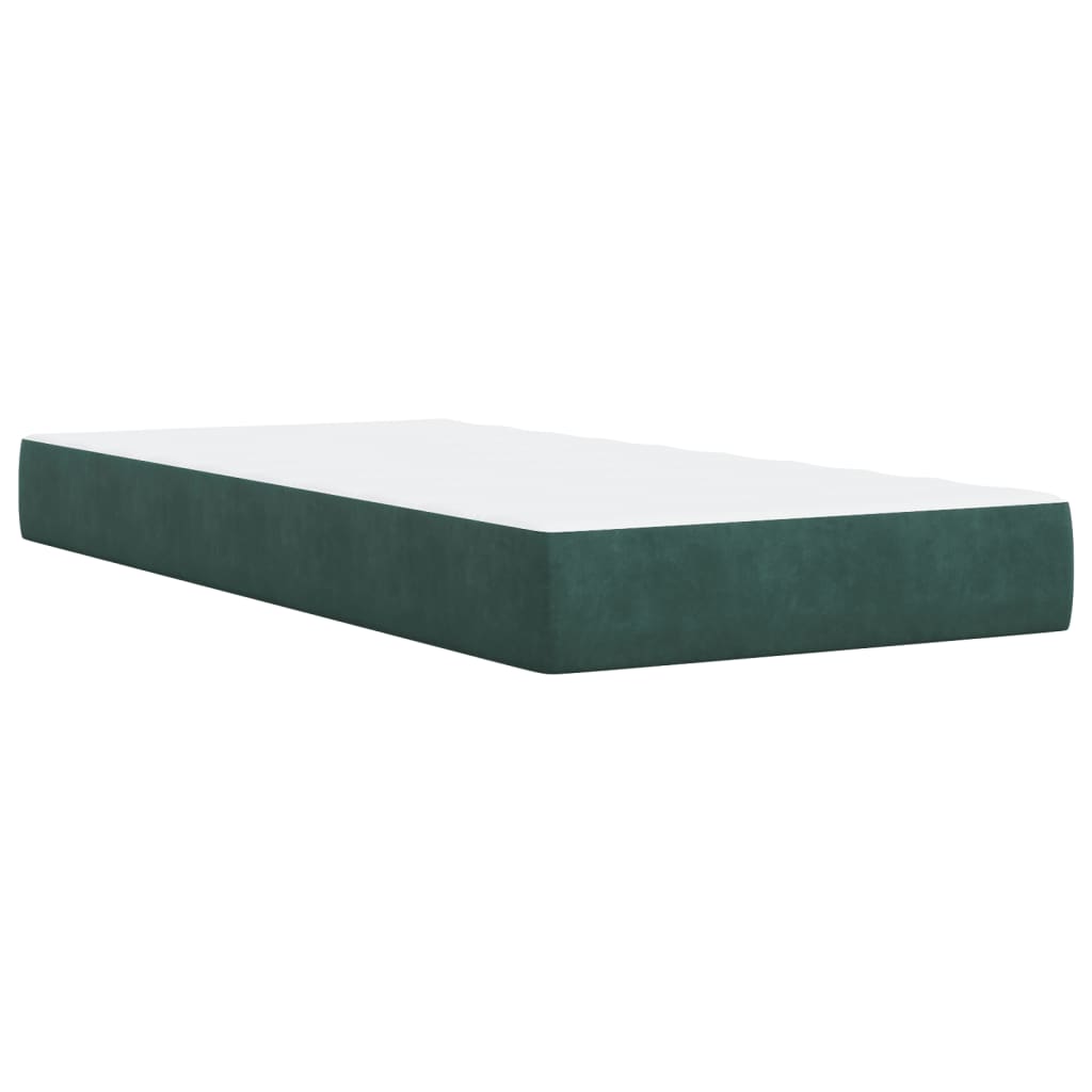 Image Sommier à lattes de lit avec matelas Vert foncé 100x200 cm | Xios Store SNC vidaXL Xios Store SNC