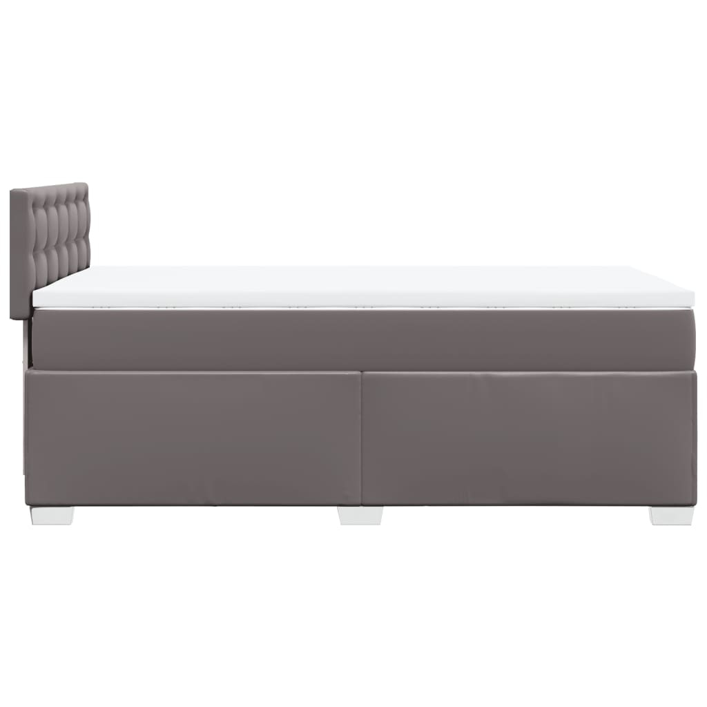 Image Sommier à lattes de lit avec matelas Gris 100x200 cm Similicuir | Xios Store SNC vidaXL Xios Store SNC