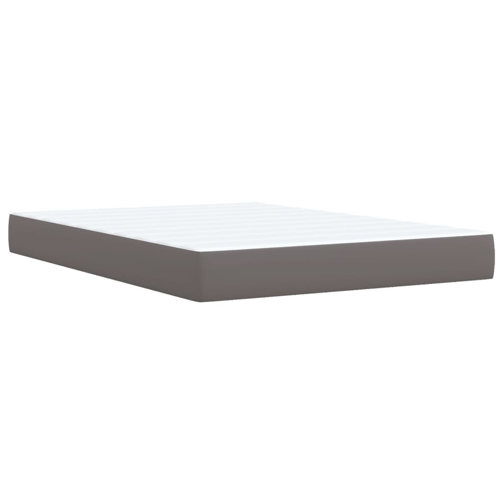 Image Sommier à lattes de lit avec matelas Gris 160x200 cm Similicuir | Xios Store SNC vidaXL Xios Store SNC