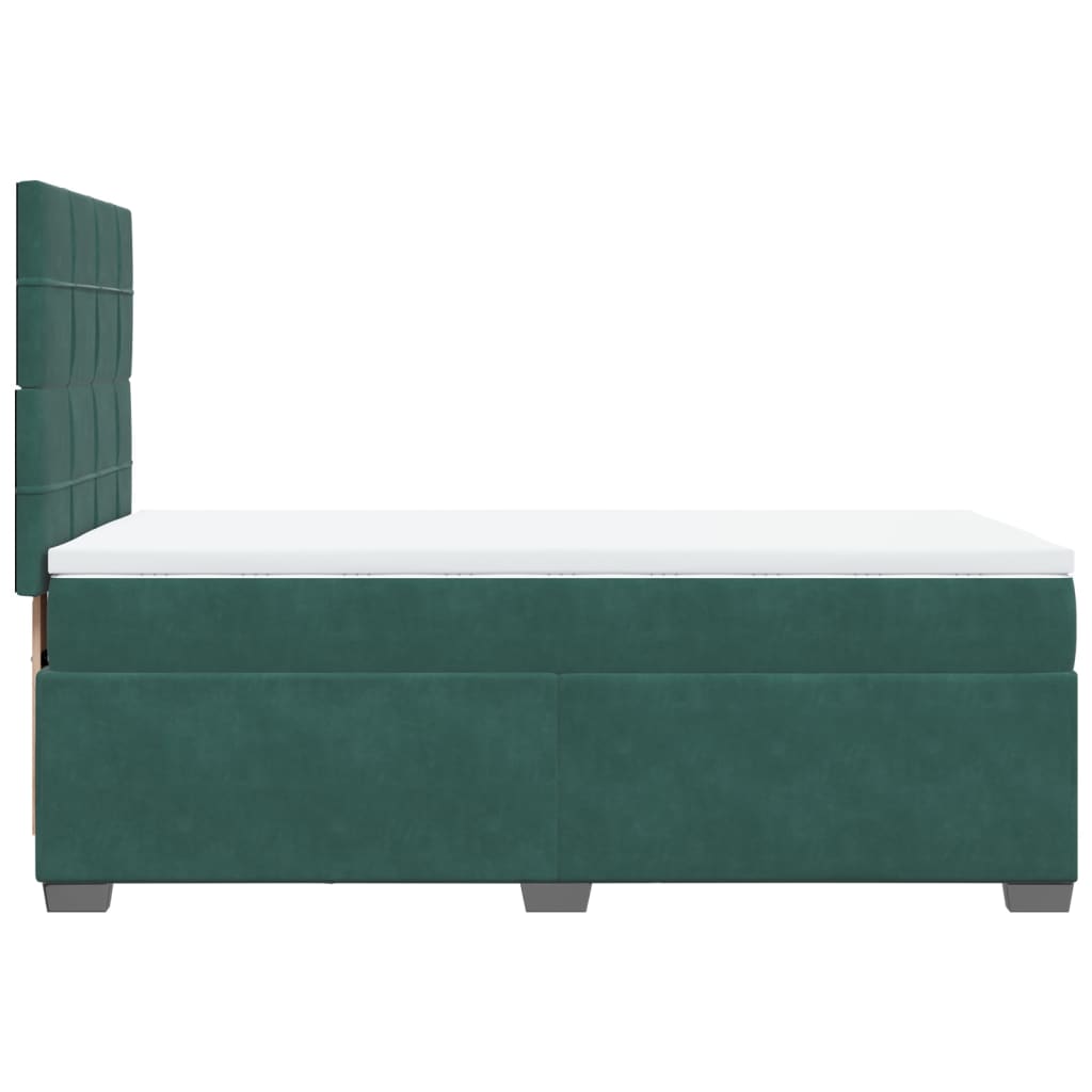 Image Sommier à lattes de lit avec matelas Vert foncé 100x200 cm | Xios Store SNC vidaXL Xios Store SNC