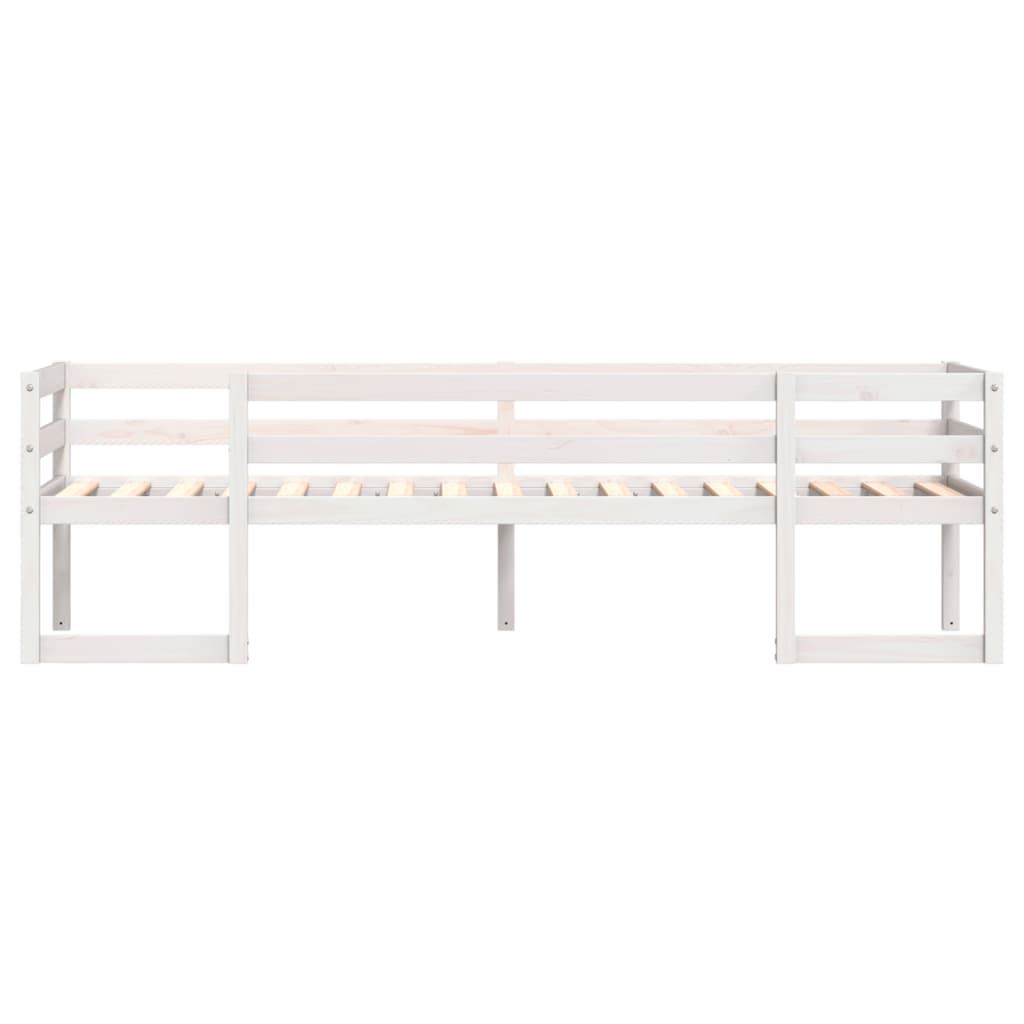 Cadre de lit pour enfants blanc 80x200 cm bois de pin massif Lits & cadres de lit vidaXL   