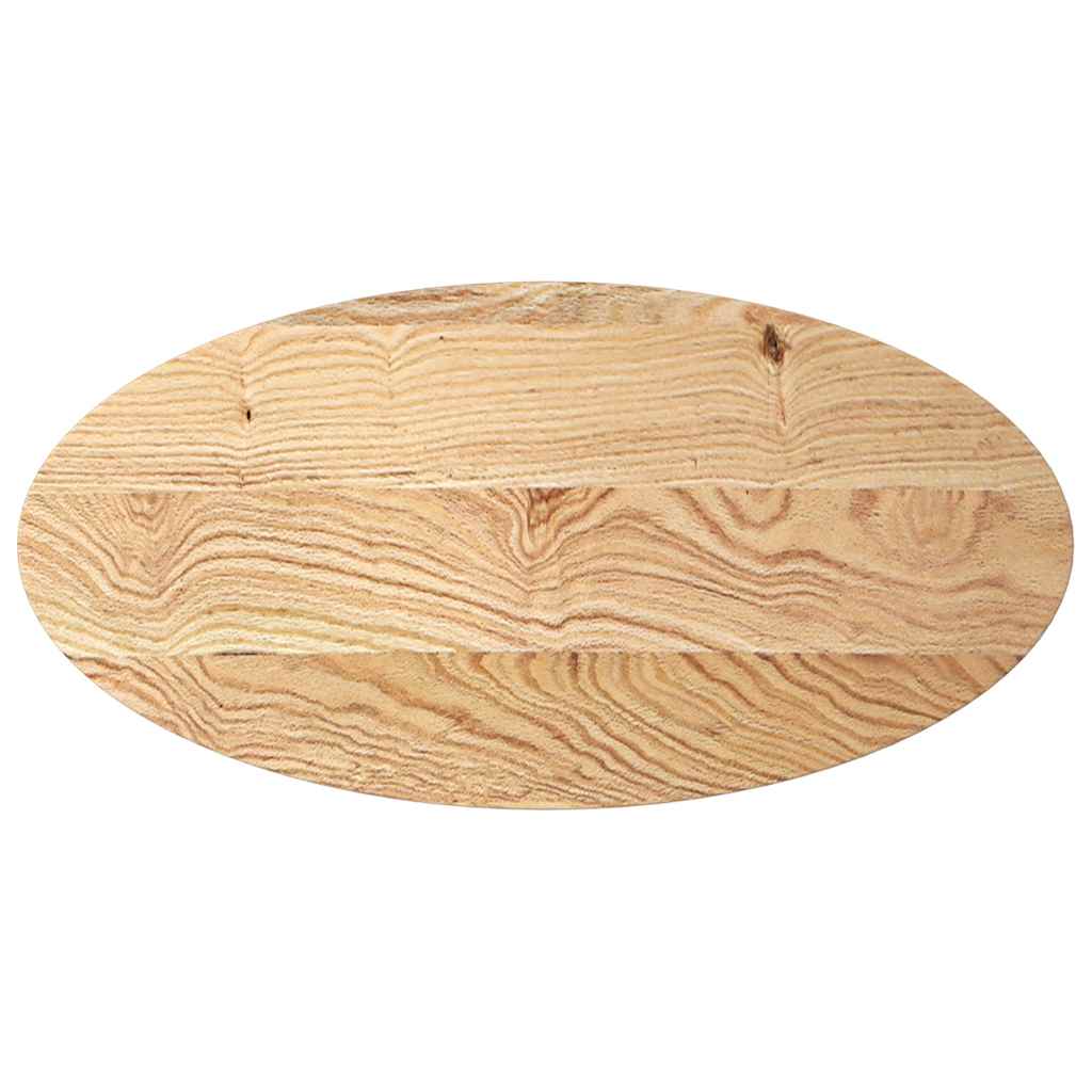 Dessus de table 100x50x2 cm bois de chêne massif ovale Plateaux de table vidaXL   