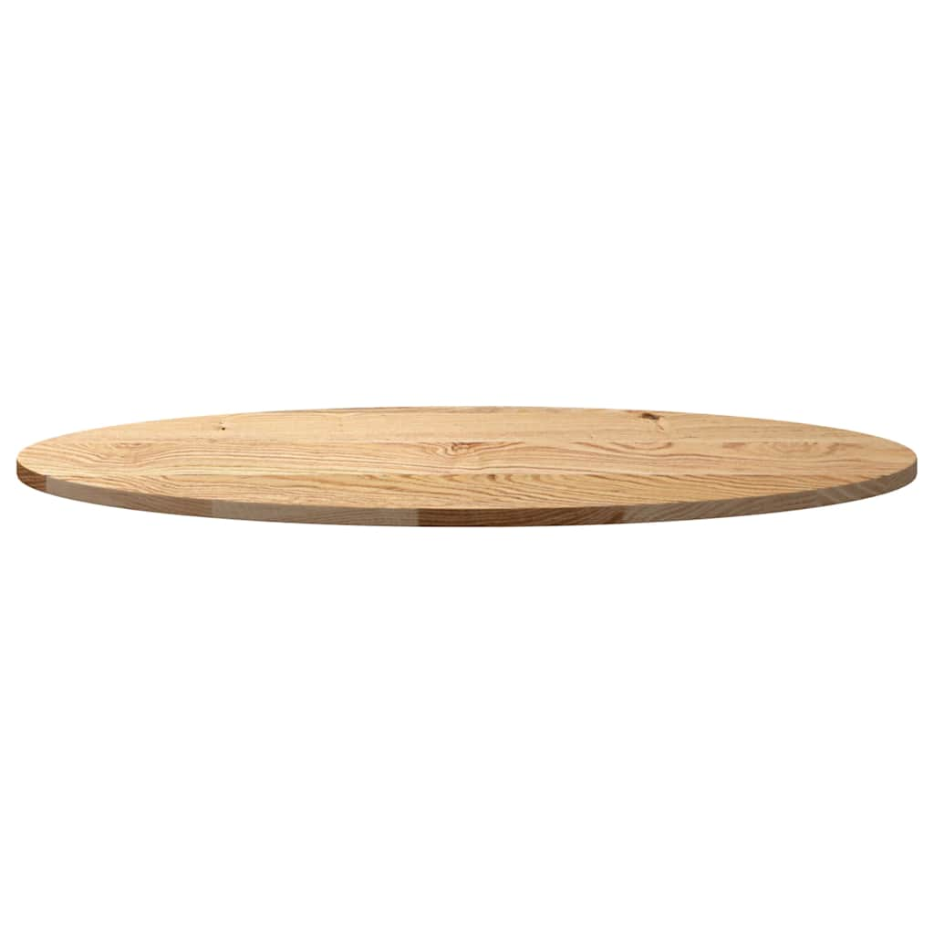 Dessus de table 100x50x2 cm bois de chêne massif ovale Plateaux de table vidaXL   