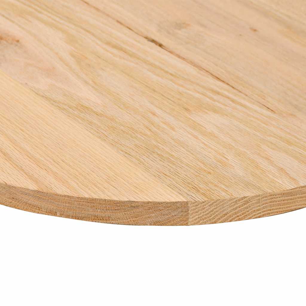 Dessus de table 100x50x2 cm bois de chêne massif ovale Plateaux de table vidaXL   