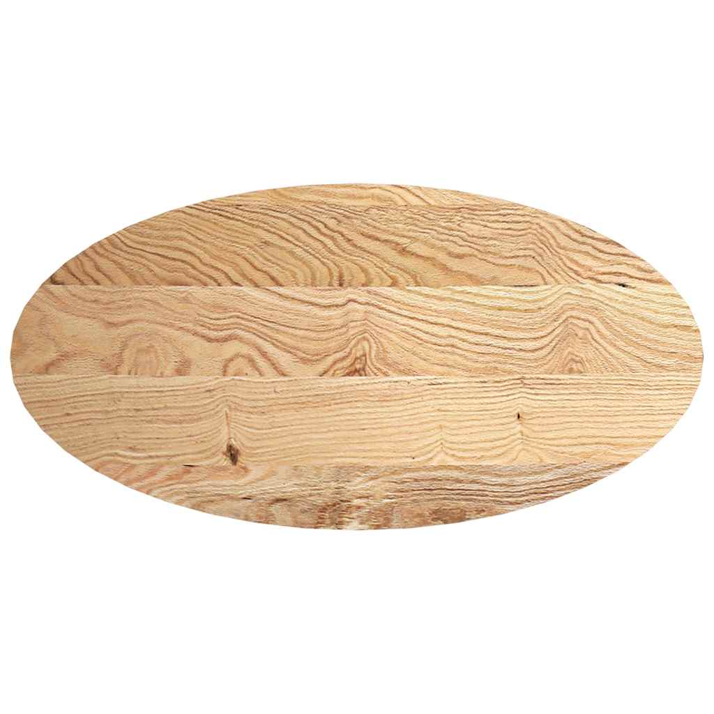 Dessus de table 120x60x2 cm bois de chêne massif ovale Plateaux de table vidaXL   