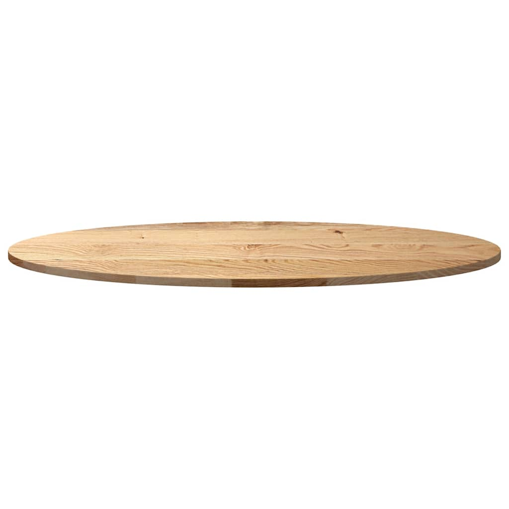 Dessus de table 120x60x2 cm bois de chêne massif ovale Plateaux de table vidaXL   