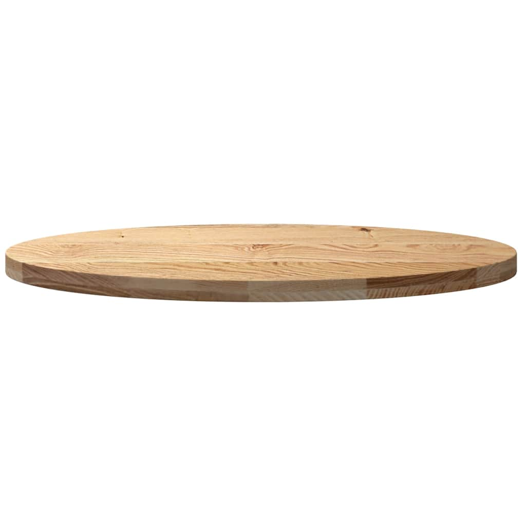 Dessus de table 100x50x4 cm bois de chêne massif ovale Plateaux de table vidaXL   