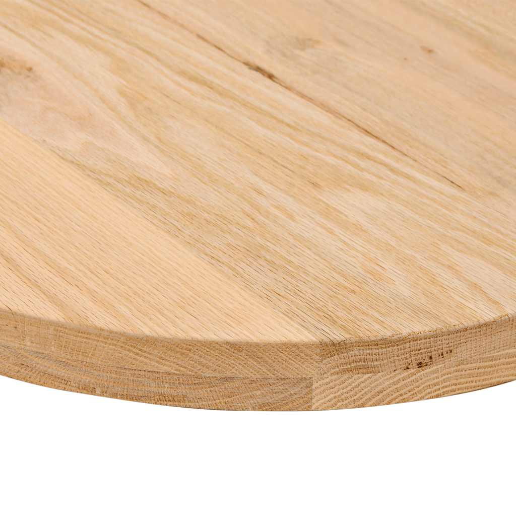 Dessus de table 100x50x4 cm bois de chêne massif ovale Plateaux de table vidaXL   