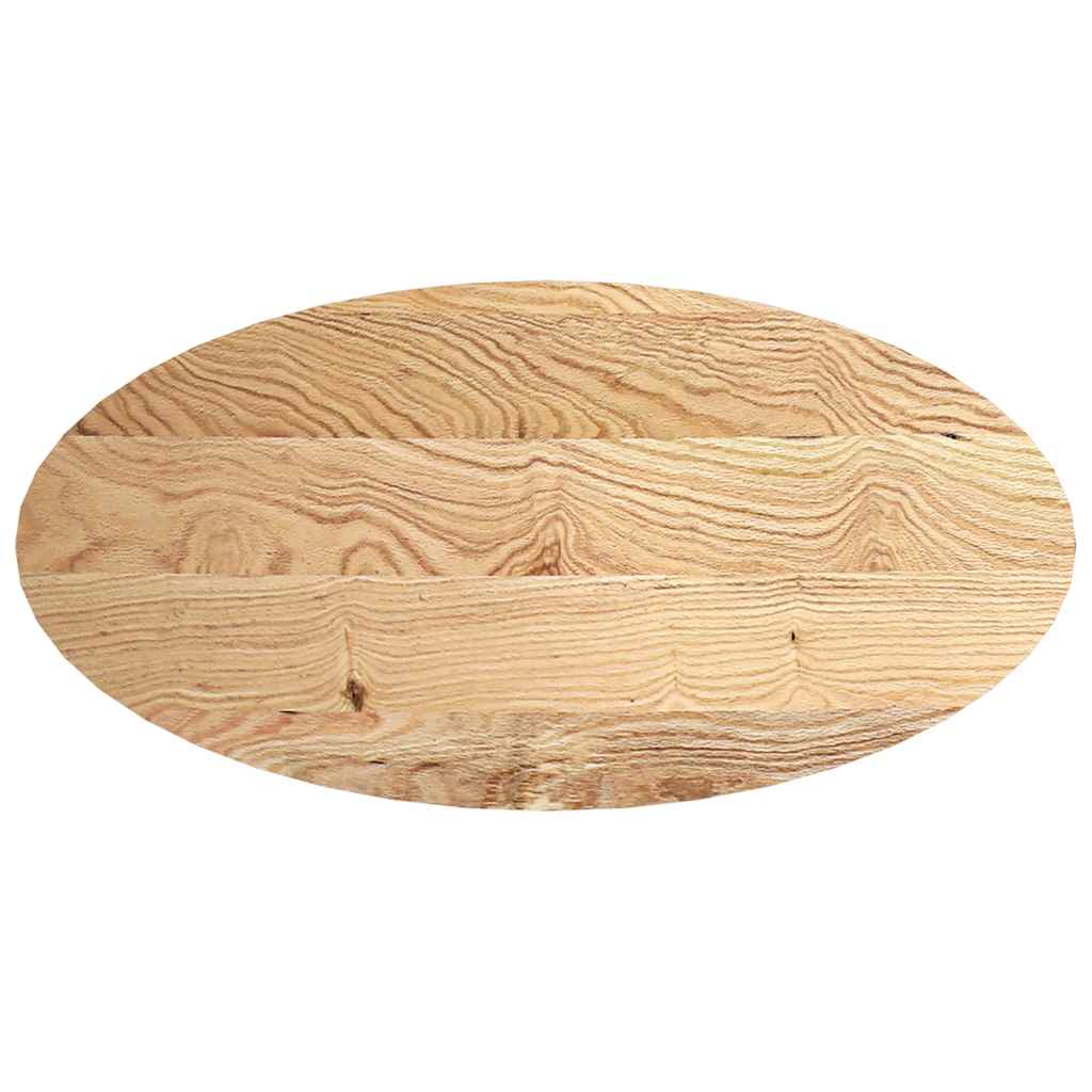 Dessus de table 120x60x4 cm bois de chêne massif ovale Plateaux de table vidaXL   