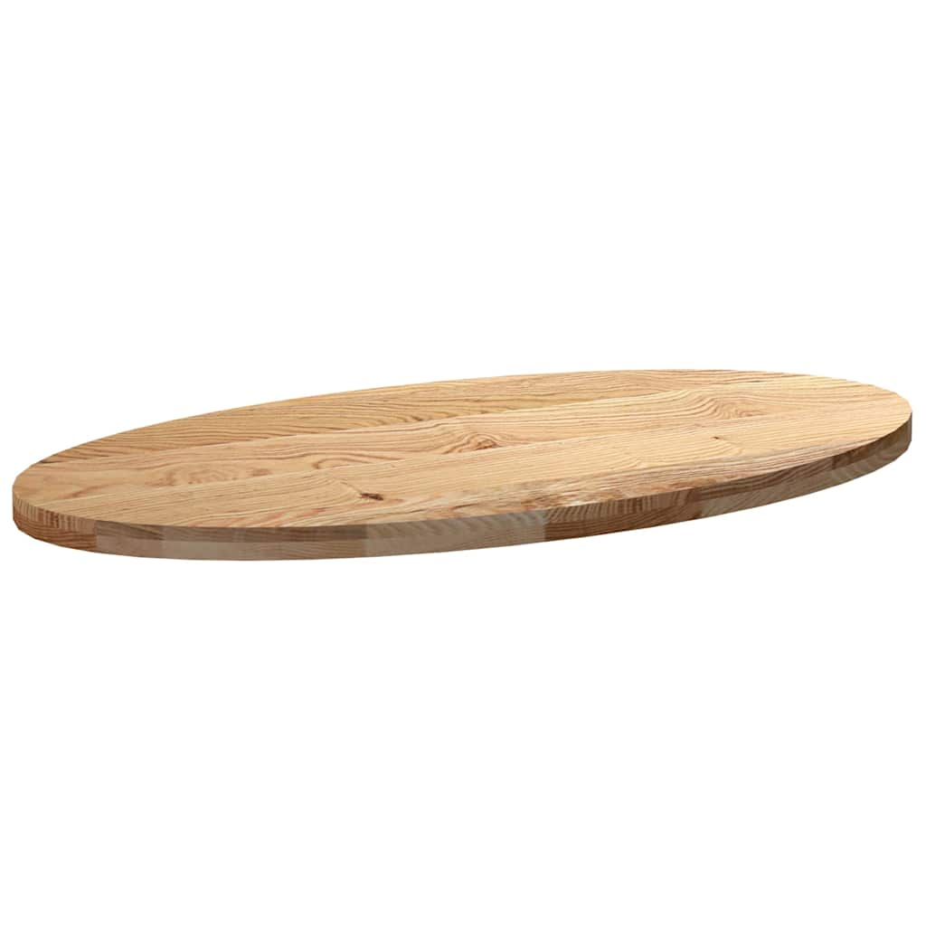 Dessus de table 120x60x4 cm bois de chêne massif ovale Plateaux de table vidaXL   